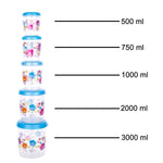 Airtight food storage container set for pantry organization