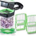 Vegetable dicer with multiple blades