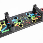 Push-up board system for fitness and body building exercises