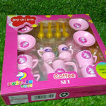 Toy kitchen tea set with 15 pieces