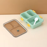 Plastic Lunch Box for Kids, Lunch Box (3 Compartment Lunch Box)