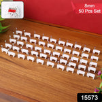 8mm Nail Cable Clips Set