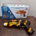TTG LED Laser Gun Toy – Battery Operated Space Blaster Flashing Lights & (1 Set)