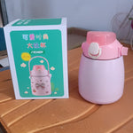 Stainless Steel Vacuum Insulated Water Bottle with Handle & Sticker (700 ML)