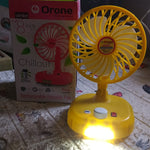USB-C Rechargeable Portable Fan with LED Light Foldable Fan for Home