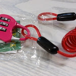 Variety of small combination locks with colorful options