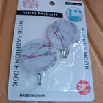 Multipurpose Strong Round Hook Self-Adhesive hooks (2 Pc Set)