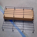 Metal Rectangle Flower plant stand for balcony (60×20 Cm / 2 Pc Set)