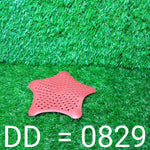 Silicone sink filter with star shape, effective for catching hair