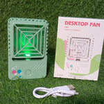 Mini Rechargeable Desktop Fan for Home & Office (USB, Handheld)