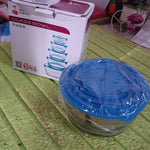 Modern Glass Bowl Set Mixing / Storage Bowls with Lids (5 Pcs Set)