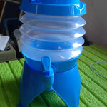 Collapsible Beverage Container with Tap Cold Drink Dispenser 3.5L Multicolor
