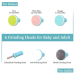 Electric Baby Nail Trimmer with Grinding Heads for Newborn Infant and Toddler