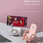 Portable Multi-Function Phone Holder Fan