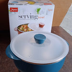 Apex 2200ml Microwave-Safe Plastic Serving Bowl with Lid (1 Pc)