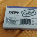 Yashu Plastic Stamp Pad Violet Ink, Quick-Dry Refillable Pad (1 Pc)