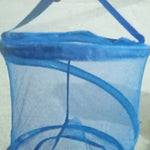 blue colored hamper