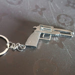 Gun Keychain Metal Weapon Key Rings Pendant for Men,(1 Pc / Mix Design)