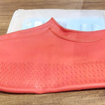 Orange Non-Slip Silicone Rain Reusable Anti skid Waterproof Fordable (1 Pair)