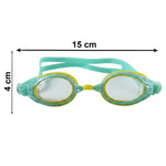 Kids Dual Color Swimming Goggles With Clear Vision Lens And Comfortable Fit  1 Pc