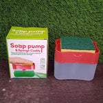Soap dispenser with sponge