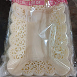 Rectangle Plastic Dinner Plate  Serving Trays Home School Office 8 Pcs Set