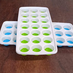 21 Cavity Up Ice Cube Trays-Easy Release Food  Grade  (2 Pc Set)
