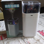 Night light projector with starry sky and humidifier function