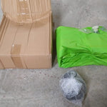 Portable inflatable camping bed, includes pump and pillows