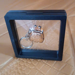 Nail Clipper Keychain With 3D Floating Frame Display Case (1 Set)