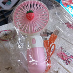 Portable Small Electric Fan – Rechargeable Mini Handheld Fan for Students
