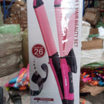 Multi-function hair straightener and curler.