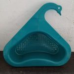 Swan-shaped strainer for wash basins and sink drainage