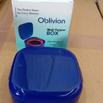 Blue Oblivion Multi-Purpose Storage Box with Lid, DENTURE CASE (1 Pc)