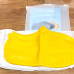 Yellow Non-Slip Silicone Rain Shoe Cover – Waterproof Foldable Anti-Skid (1 Pair)
