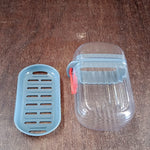 Multipurpose Soap Box Holder with Transparent Dust-Proof Lid ,Sabudani (1 Pc)