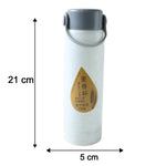 Premium Glass Water Bottle With Mobile Phone Holder (1 Pc 380 Ml)