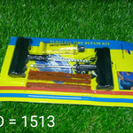 Full tyre repair kit with tools for cars and bikes