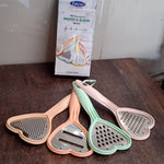 Heart Grater Set and Heart Grater Slicer Used for Grating and Slicing of Fruits, vegetables