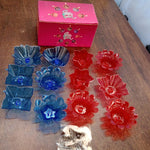 Reflection Diya Combo Plastic Candle Cup with Multi Shape, Diwali (12 Pcs Set)
