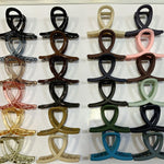 Plastic Hair Clamp Grip, Simple Matte Hair Barrette Clamp (1 Pc)
