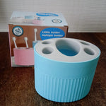Multipurpose Bathroom Toothbrush and Utility Holder Stand with Multiple Slots (1 Pc)