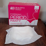Women’s Emergency Travel Kit with Seamless Underwear Pantyliner  10 Pcs