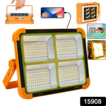 High-Brightness Solar LED Flood Light with Power Bank (1 Pc)