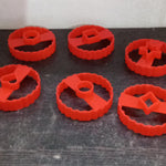 Cookie cutters set with various shapes for baking