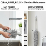 Microfiber Dusters for Cleaning, Telescoping Feather Duster with 100 inches Extendable Handle Pole, Dusting Cleaning Tools for Cleaning High Ceiling, Ceiling Fan, Blinds, Cobwebs, Furniture, Cars