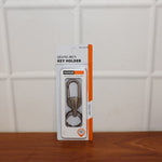 Premium Metal Keychain Carabiner Clip Hook with Dual Key Rings (1 Pc)