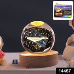 Fish 3D Crystal Ball lamps With Base (1 Pc)