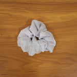 Dual-Tone Satin & Mesh Fabric Hair Scrunchie (1 Pc)