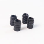 Tire Valve Stem Caps Fit 4pcs Silver